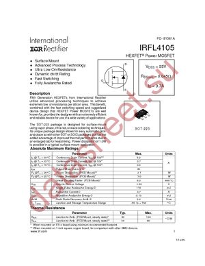 IRFL4105TR datasheet  